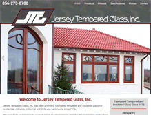 Tablet Screenshot of jerseytemperedglass.com